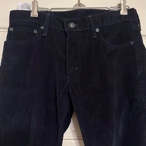 Levi’s corduroy pants slim fit 30/32 black (like new)